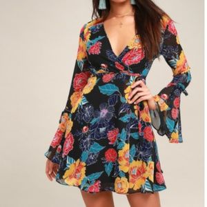 Floral print dress